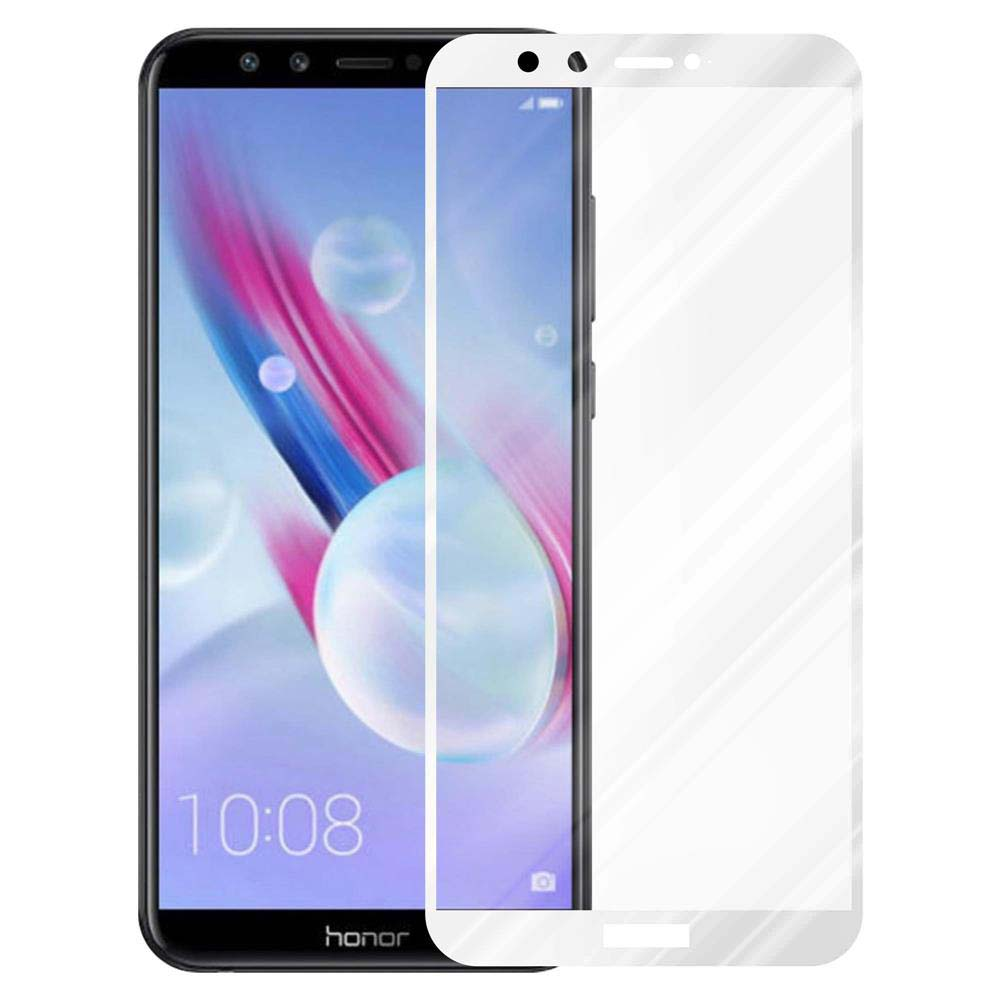 Protezione dello schermo del telefono. Telefono con protezione schermo installata. Telefono nero, protezione schermo bianca. Sfondo bianco.