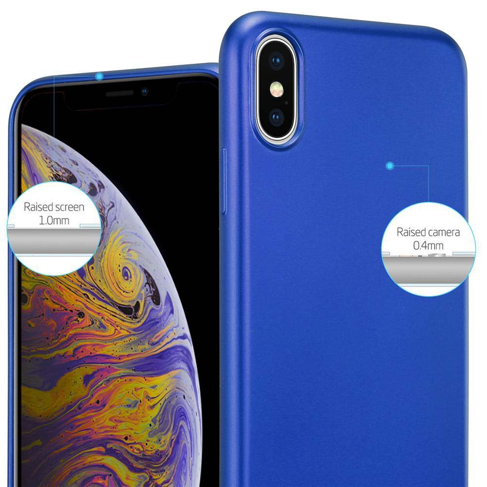 Custodia per telefono blu con un telefono.