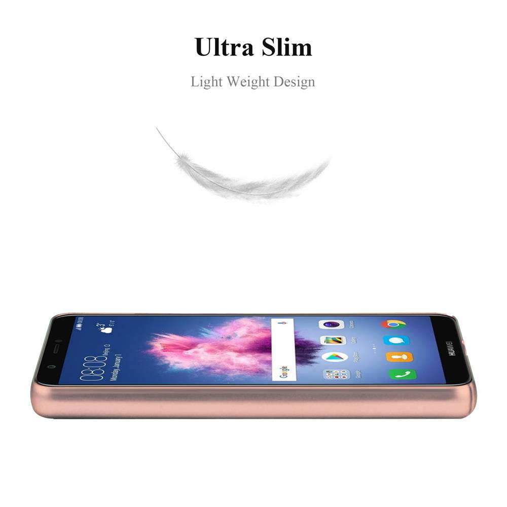 Telefono, con schermo acceso, sdraiato. Testo: Design ultra sottile e leggero. Una piuma.