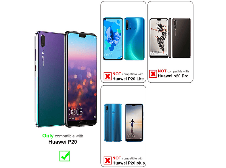 Cadorabo Hoesje geschikt voor Huawei P20 PRO / P20 PLUS in TRANSPARANT - 360° Full... | bol