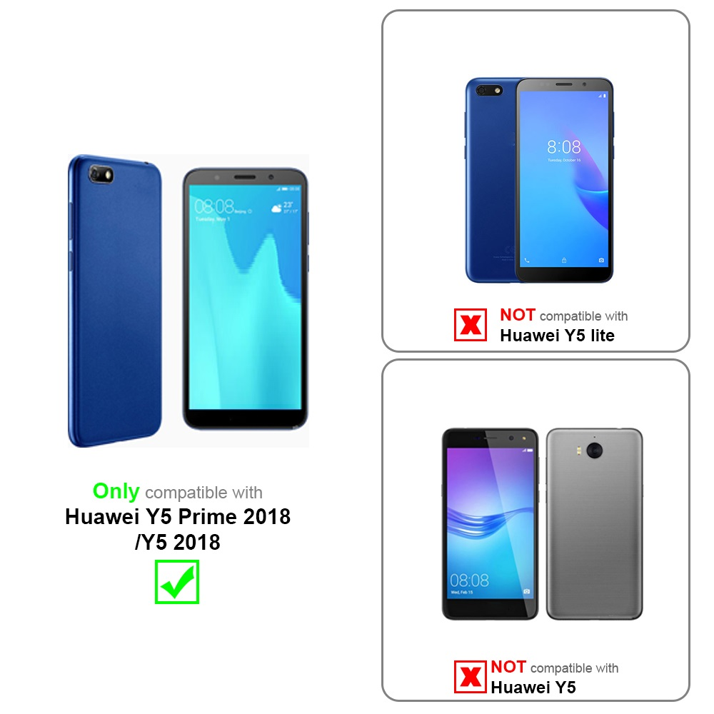 Handyhüllen, eine blaue, eine schwarze, mit Kompatibilitätsdetails.