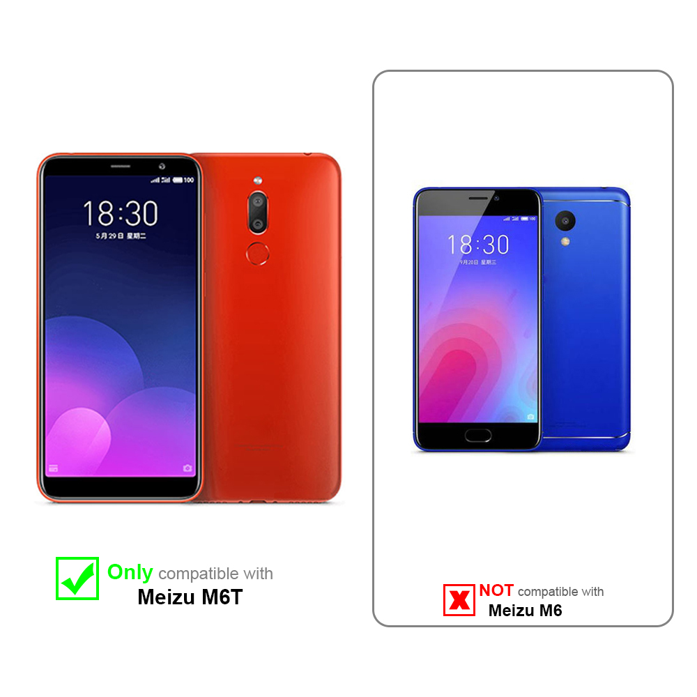 Due telefoni, rosso e blu. Il telefono rosso è compatibile, quello blu no. Testo: Solo compatibile.