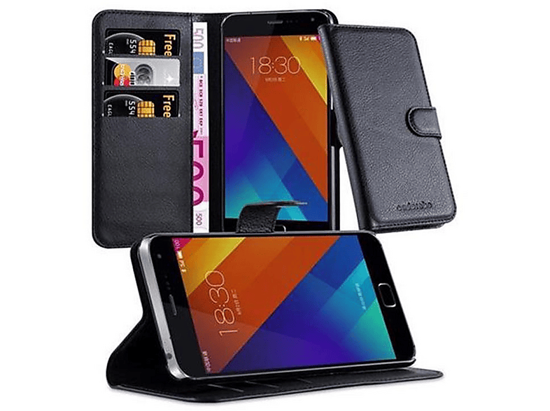 Cadorabo Custodia Libro per MEIZU M6 in BRUNO CAFÉ - con Vani di Carte, Funzione Stand e Chiusura Magnetica - Portafoglio Cover Case Wallet Book Etui