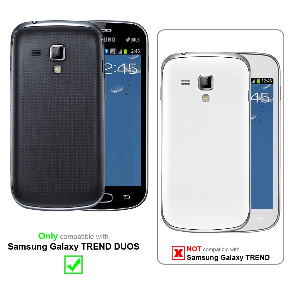 Telefoni in bianco e nero. Compatibile solo con Samsung Galaxy TREND DUOS. Non compatibile con Samsung Galaxy TREND.