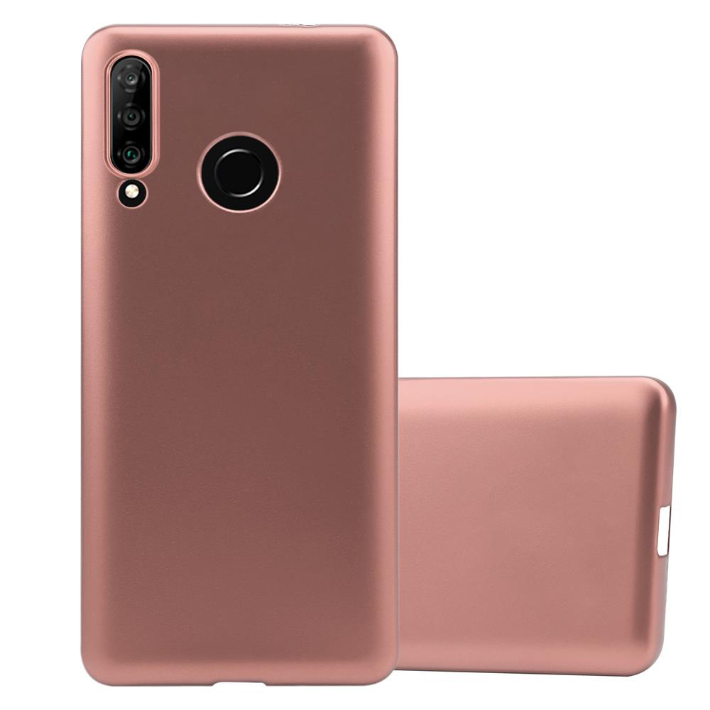 Cadorabo cover compatibile con Huawei P30 LITE, cover in silicone liquido per P30 LITE, custodia in silicone, resistente ai graffi e agli urti sottile cover protettiva - LIQUID NERO