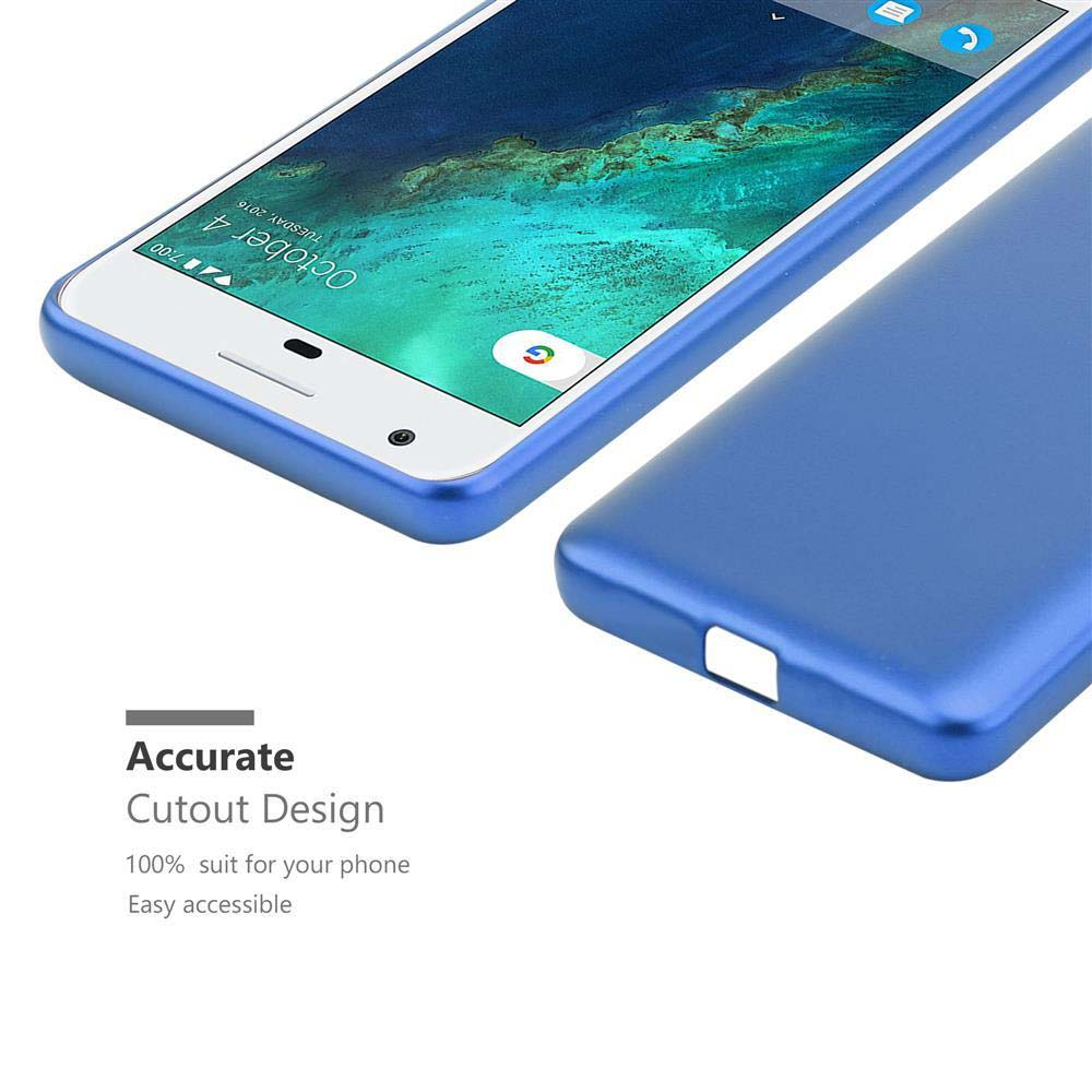 Custodia per telefono blu e telefono. Il telefono ha la visualizzazione della data del 4 ottobre, martedì. Design ritagliato.