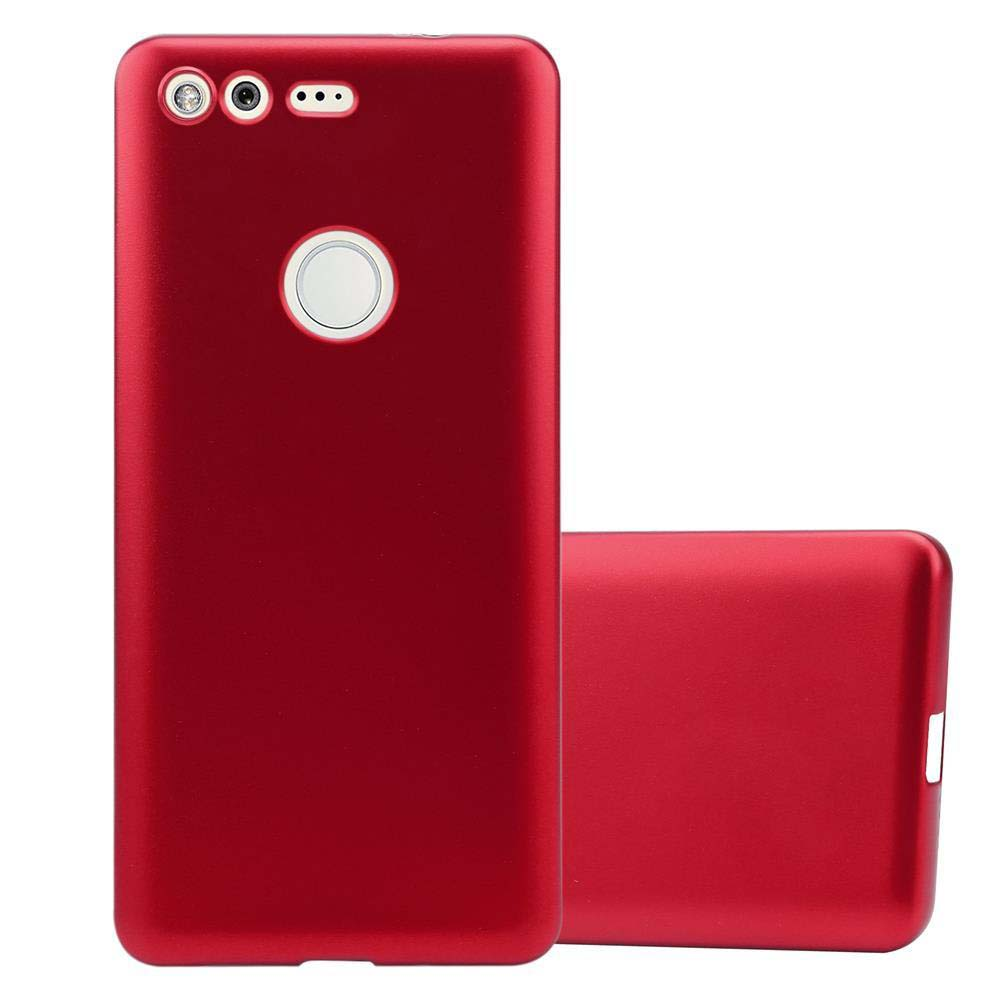 Custodia per telefono rossa con cover abbinata staccabile.