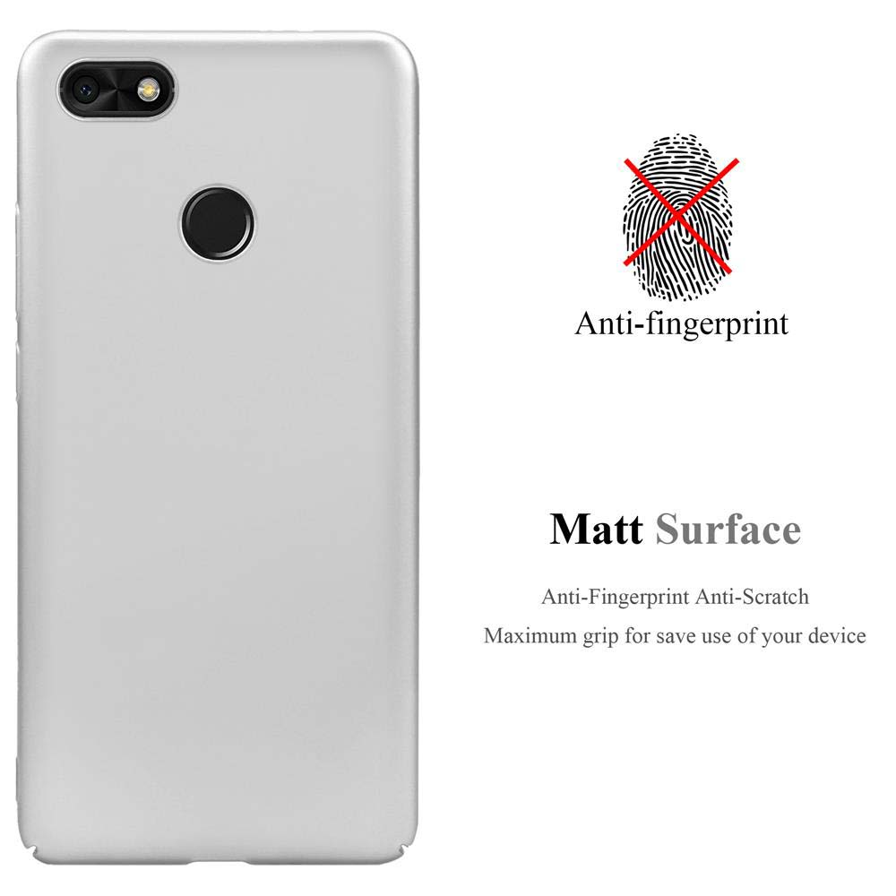 Weiße Handyhülle. Die Hülle ist Anti-Fingerabdruck. Text: Matt Surface, Anti-Fingerabdruck, Anti-Kratzer.