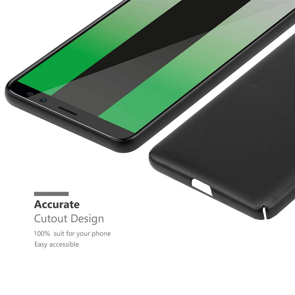 Custodia e telefono neri. Schermo verde. Testo: Accurate Cutout Design. 100% suit for your phone.