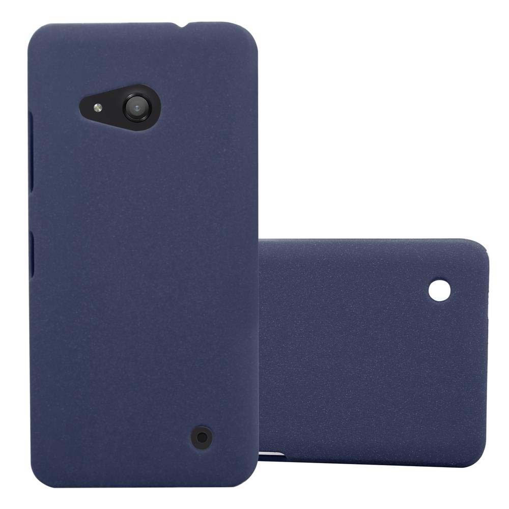 Deux étuis de téléphone bleus. L'un est derrière l'autre.