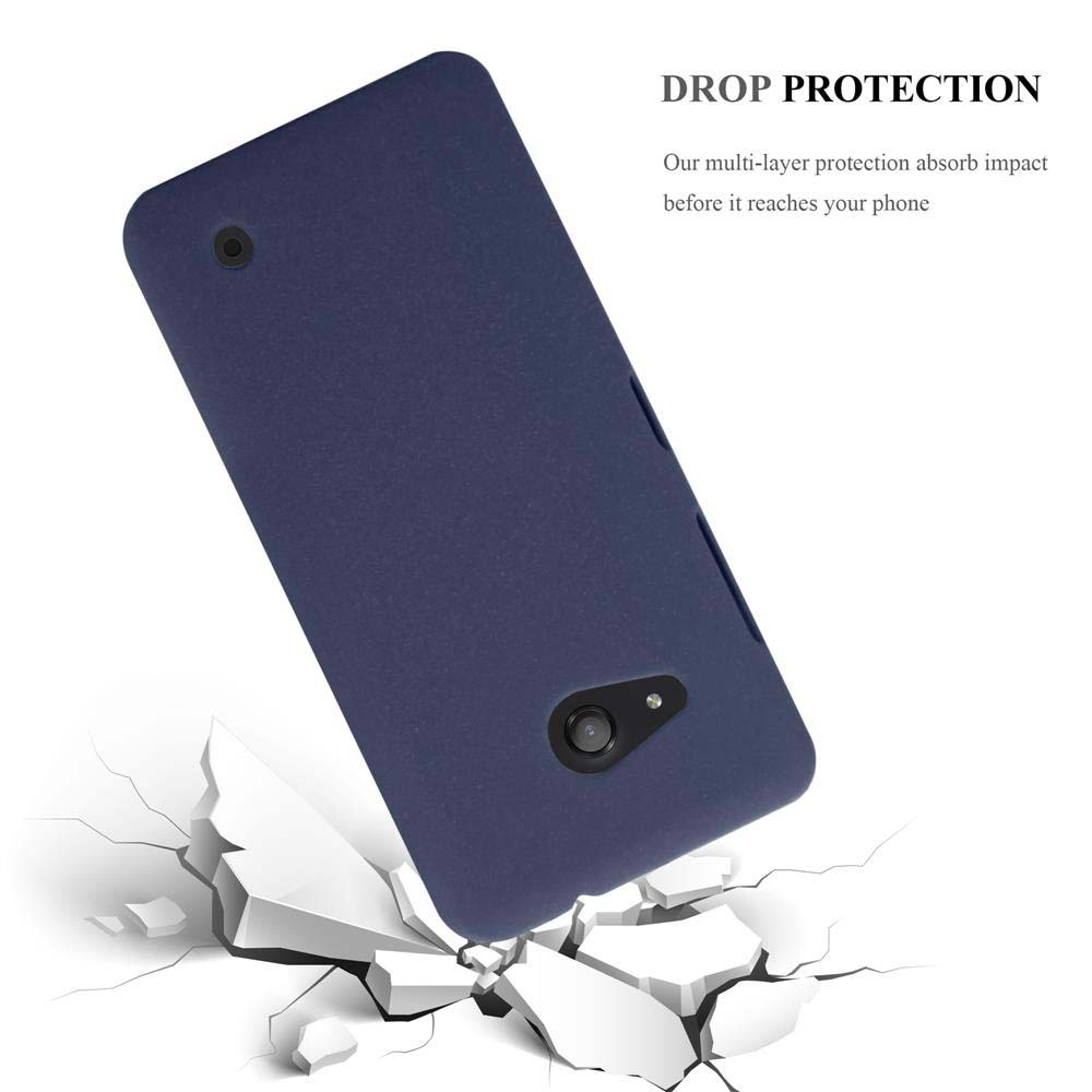 Un étui de téléphone tombant sur une surface, illustrant la protection.