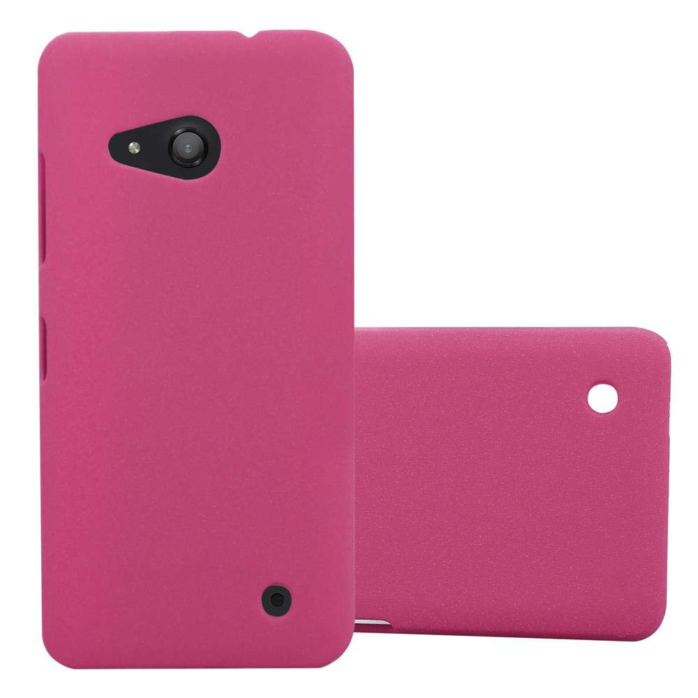 Deux étuis de téléphone roses, un avec appareil photo et l'autre sans.