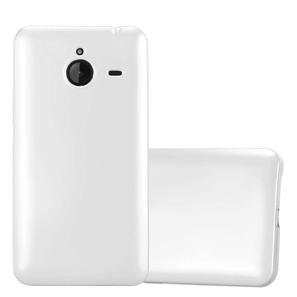 Custodia per telefono bianca con cover abbinata staccabile.