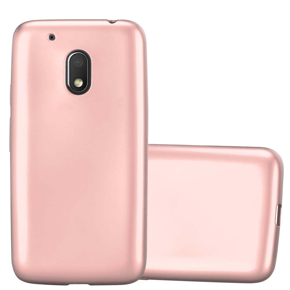 Funda de teléfono rosa. Se ven dos fundas. Una está de pie y la otra tumbada.