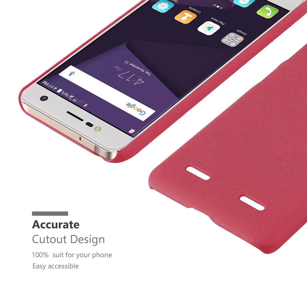 Ein Telefon und eine Hülle, die den Bildschirm des Telefons mit einem Ausschnittdesign zeigt.
