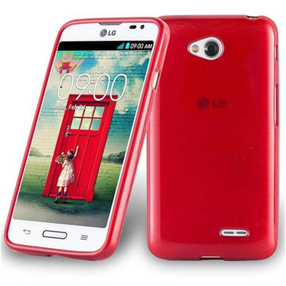 Due telefoni. Uno mostra una ragazza e una porta. L'altro è rosso.