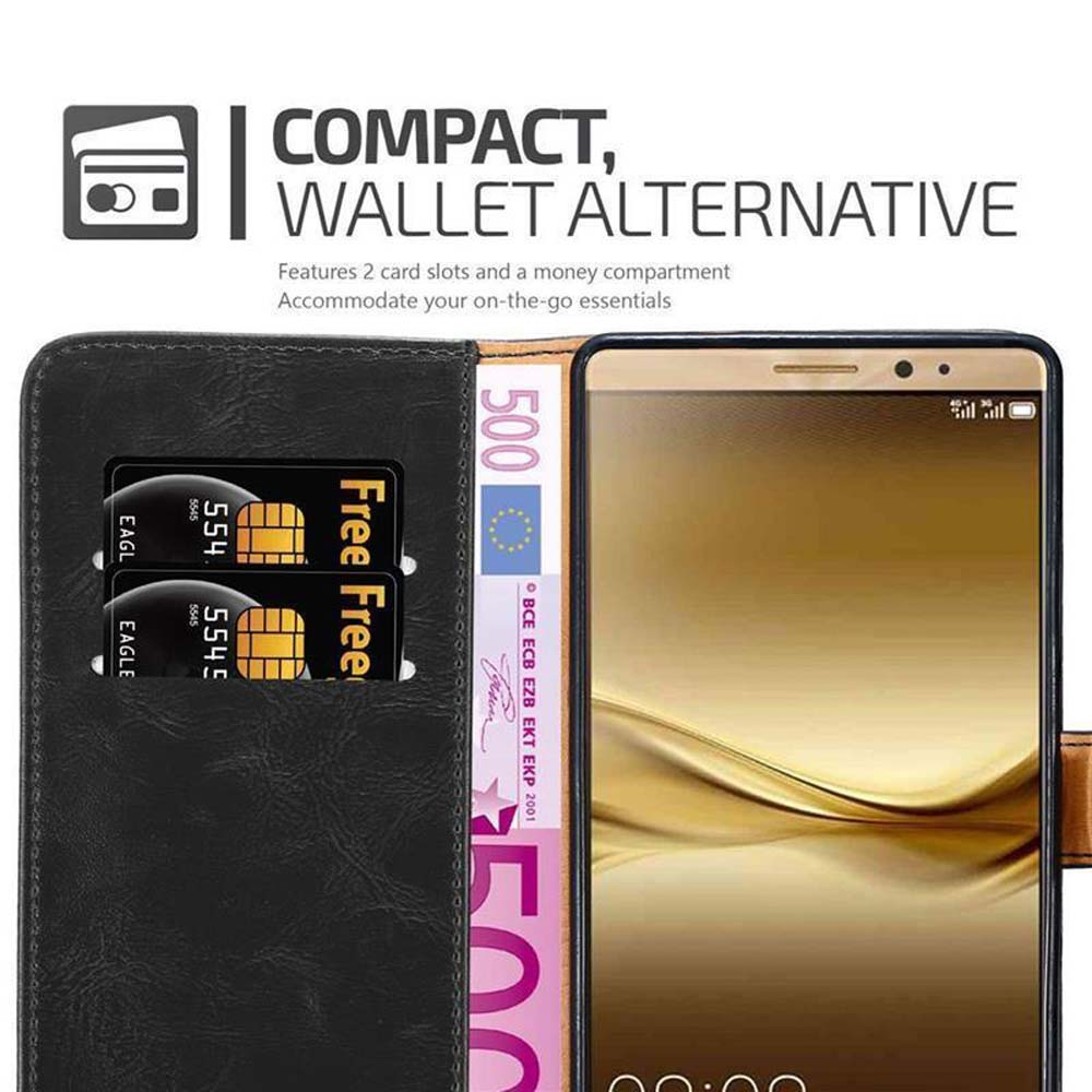 Custodia per telefono con fessure per carte e denaro, che mostra un design alternativo al portafoglio.