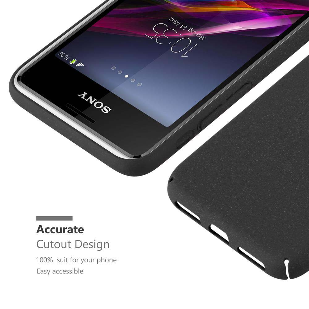 Un teléfono muestra una pantalla de bloqueo con la hora. Junto a él, una funda negra para teléfono.