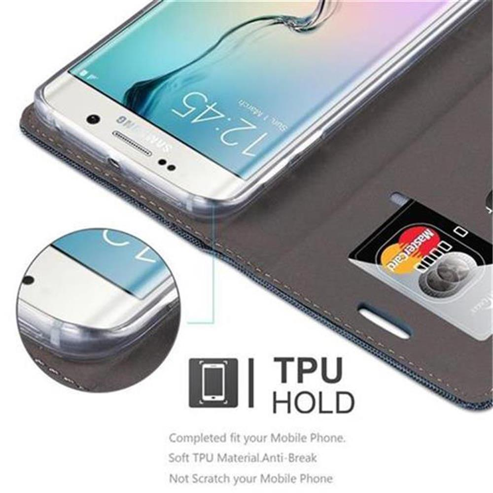 Ein Telefon mit einer Mastercard in einer Hülle. Die Hülle ist geöffnet und zeigt Telefon und Karte.