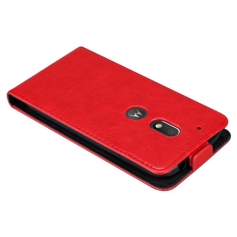 Una custodia rossa per telefono, con un telefono dentro.