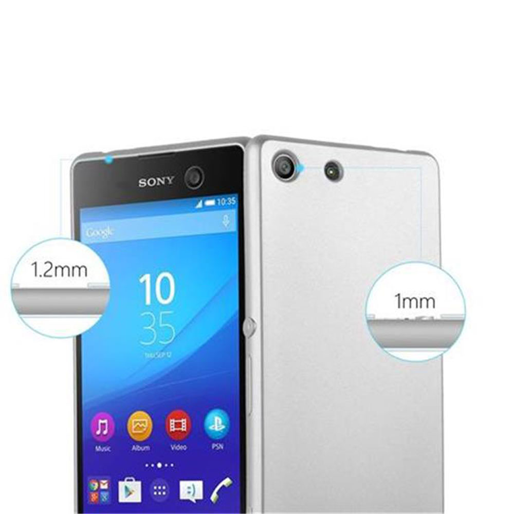 Telefono argentato, che mostra dettagli anteriori e posteriori con schermo e fotocamera. Misure sullo schermo.