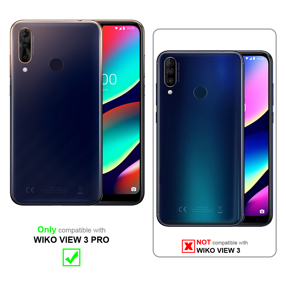 Tabella di compatibilità telefonica. Mostra Wiko View 3 Pro come compatibile, un altro modello come incompatibile.