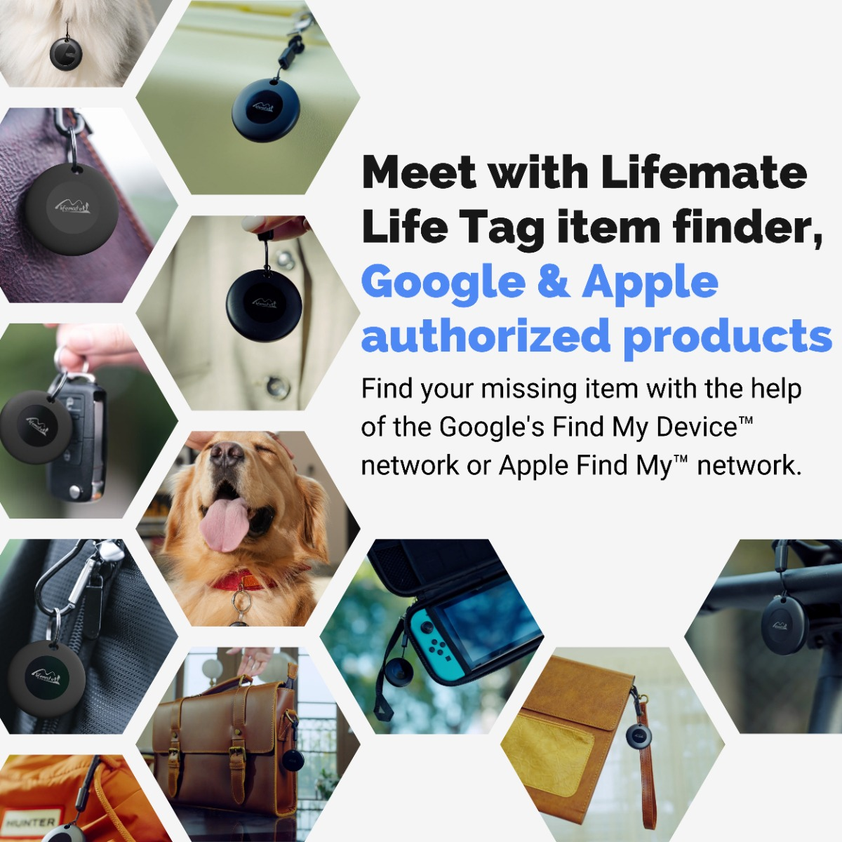 Localizador Bluetooth - LIFEMATE Life Tag 2 Pack Android, Negro