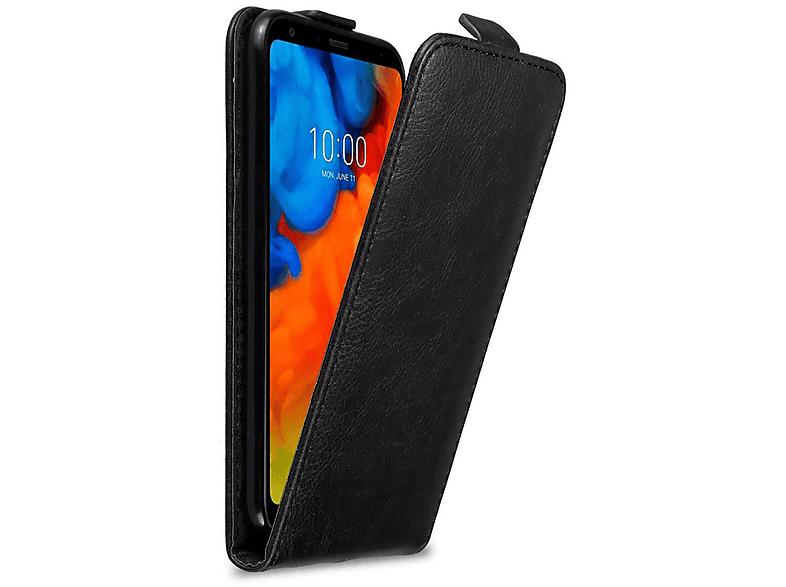 Cadorabo Custodia Libro per LG G7 ThinQ in Nero di Notte - con Vani di Carte, Funzione Stand e Chiusura Magnetica - Portafoglio Cover Case Wallet Book Etui Protezione