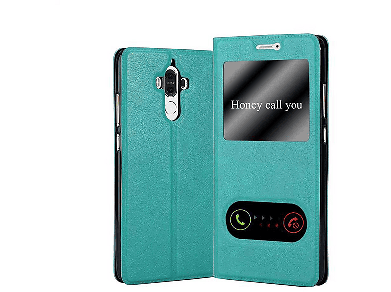 Cadorabo Custodia Libro per Huawei MATE S in VERDE ERBE