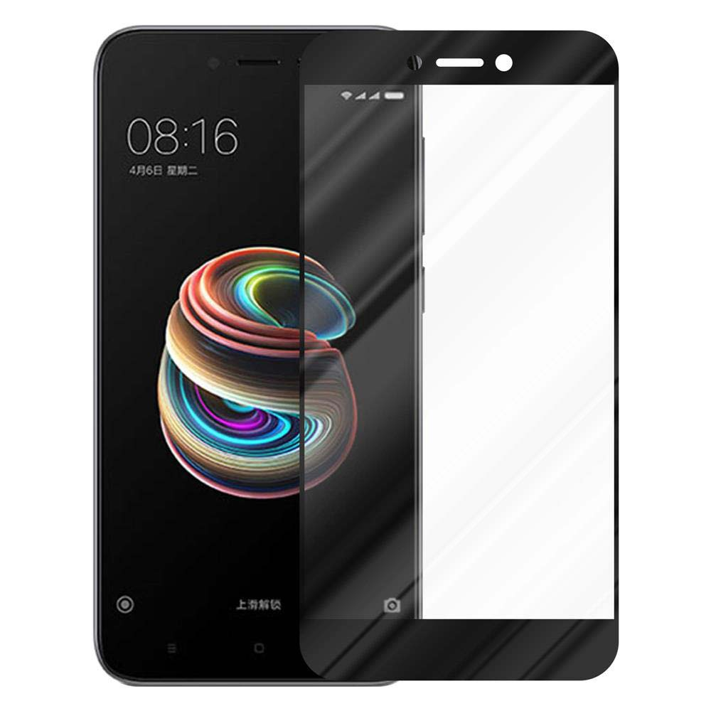 Viene mostrato un telefono con una protezione per lo schermo. Lo schermo è acceso, mostrando l'ora.