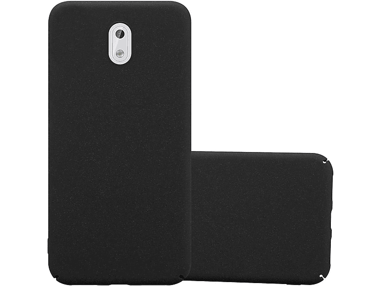 Cadorabo Custodia per Nokia 3 2017 in FROSTY NERO - Rigida