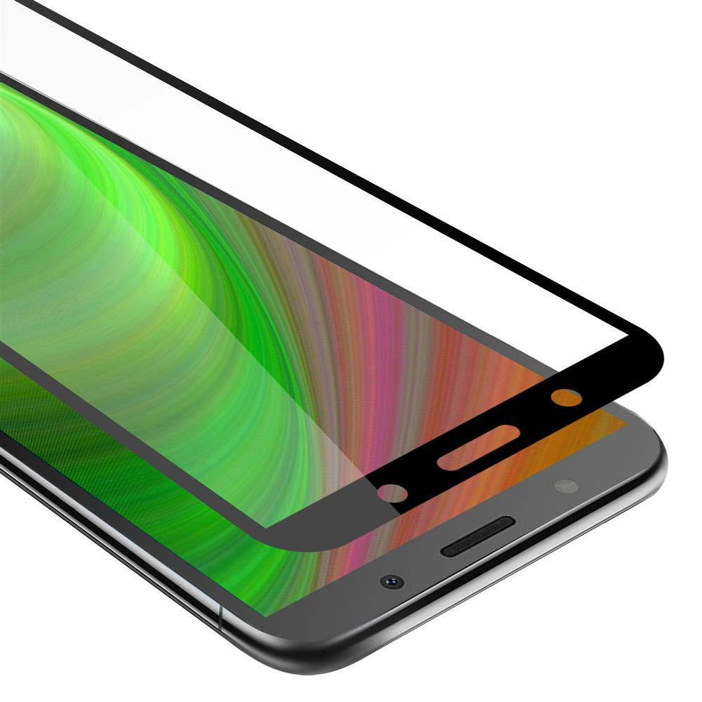 Proteggi schermo su un telefono. La protezione è trasparente e il telefono è visibile, con colore.