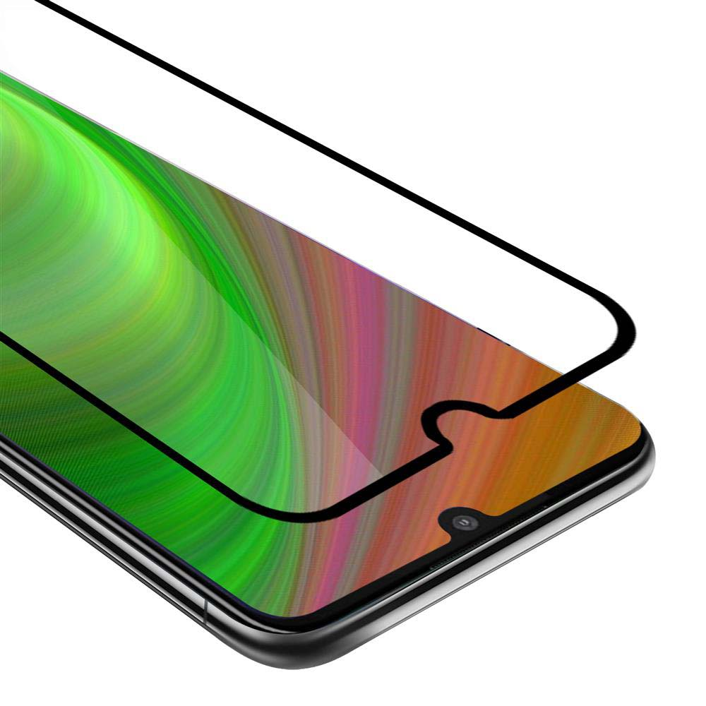 Un proteggi schermo per cellulare. Il proteggi schermo è nero con una sezione trasparente sullo schermo.