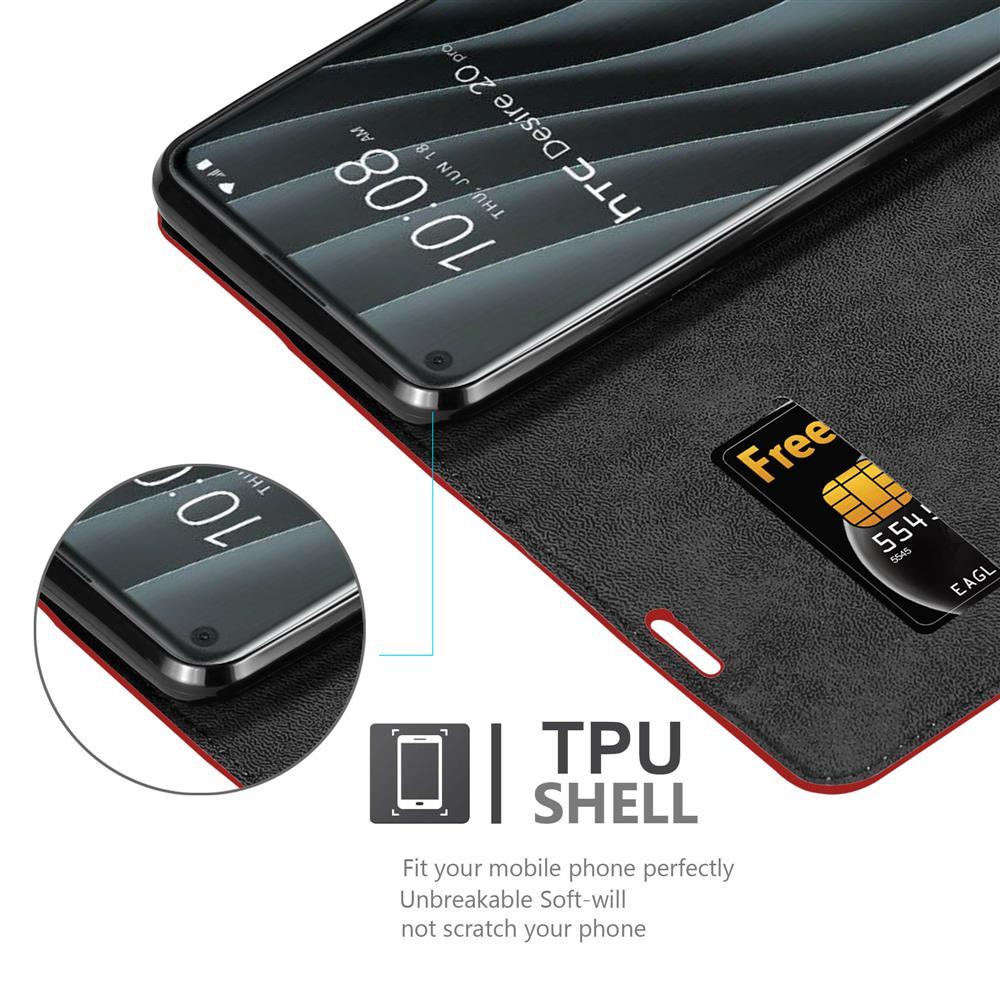 Telefon in einer Folio-Hülle. Der Bildschirm ist an. TPU-Schalen-Text ist sichtbar.