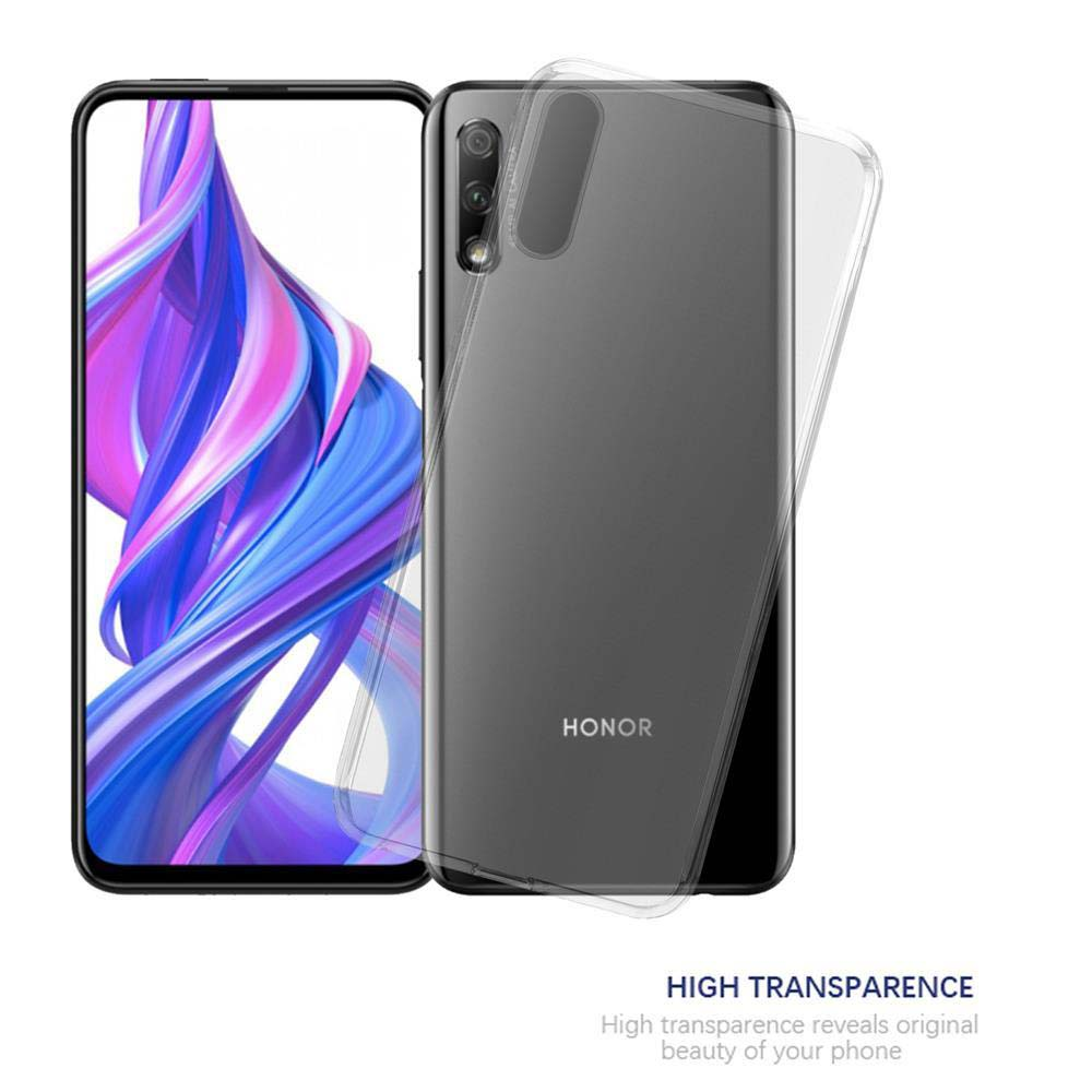 Telefon mit klarer Hülle. Schwarzes Telefon zeigt Bildschirm. Hülle ist transparent.