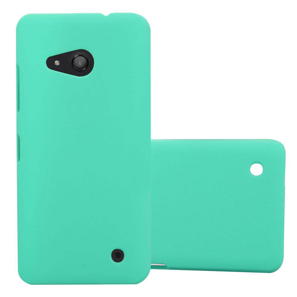 Deux coques de téléphone vertes sont affichées. L'une est fixée à un téléphone et l'autre sur le côté.