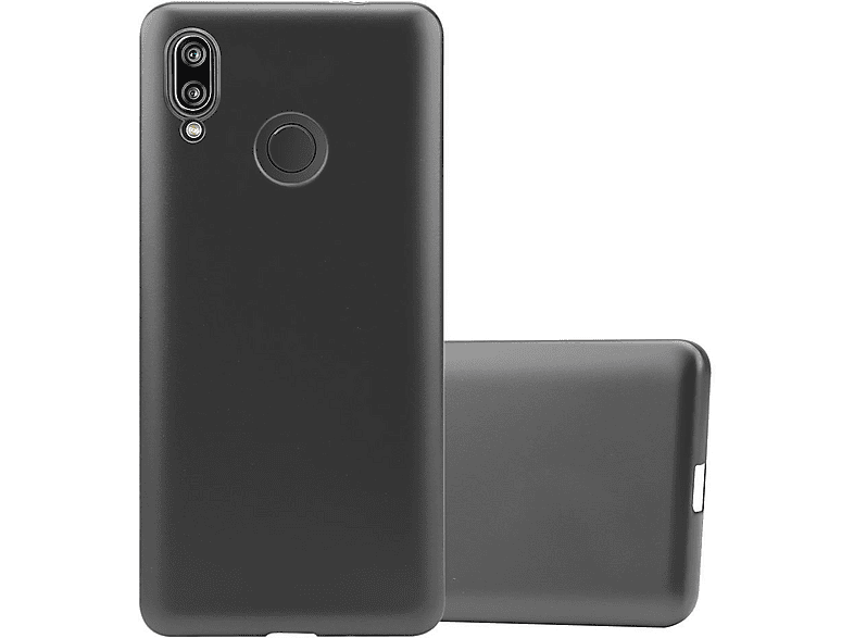 cadorabo 3x Tempered Glass compatible with Huawei P20 LITE in TRANSPARENT with BLACK - 3 Pack Screen Protection 3D Touch compatible with 9H Hardness