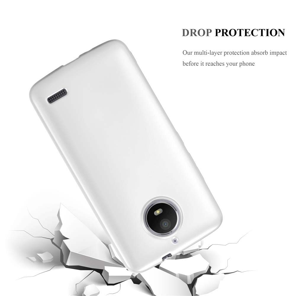 Eine Telefonhülle wird mit einem Riss-Effekt gezeigt. Der Text lautet 'Drop Protection'.
