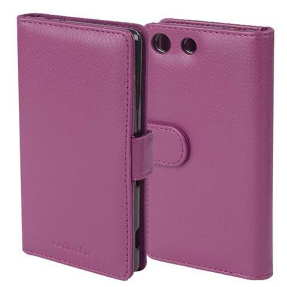 Cadorabo Custodia Libro Portafoglio Per Sony Xperia M5 – Con 3 Slot Carte E Chiusura Magnetica – Colore Blu Marina