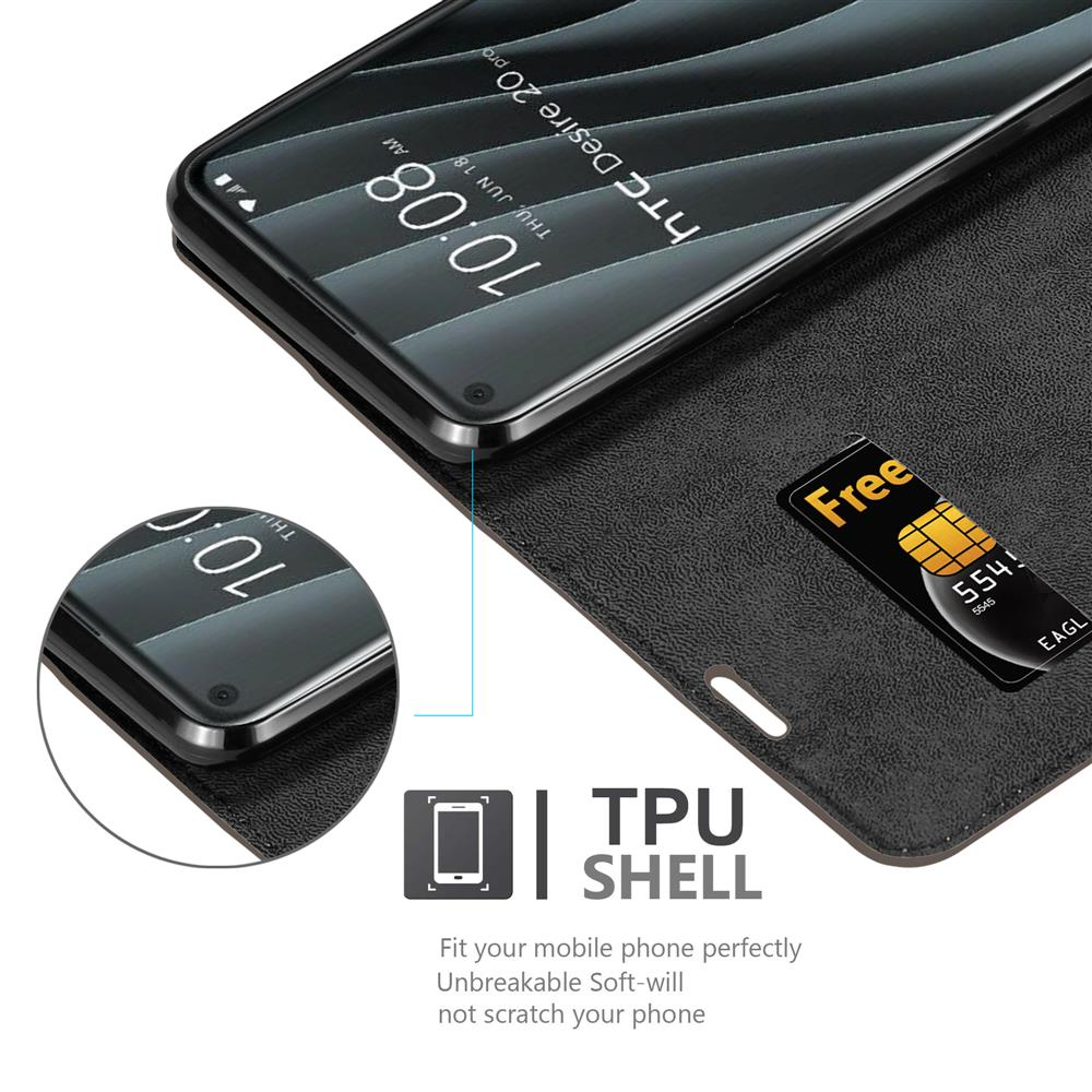 Telefono nero in una custodia nera con SIM. La custodia è aperta.