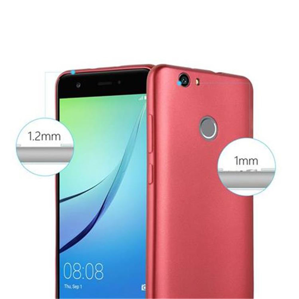 Zwei Telefone nebeneinander. Eines ist rot und das andere grün. Zeigt Dickenvergleich.