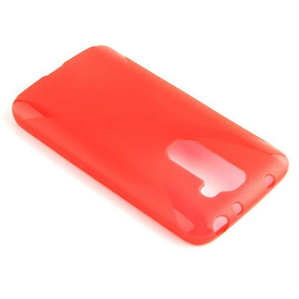 Custodia per telefono arancione brillante, angolata, su sfondo bianco. Ha aperture per pulsanti e fotocamera.