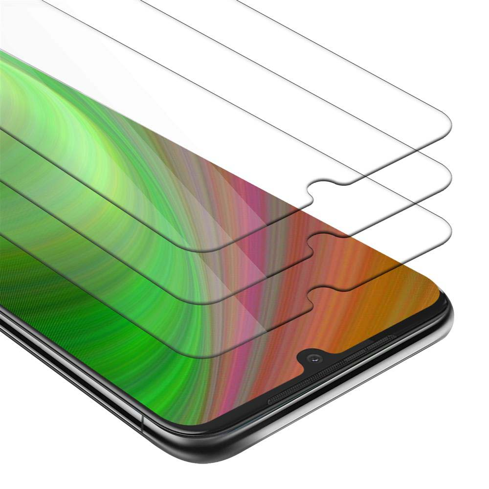 Un primo piano di tre protezioni per lo schermo del telefono sovrapposte.