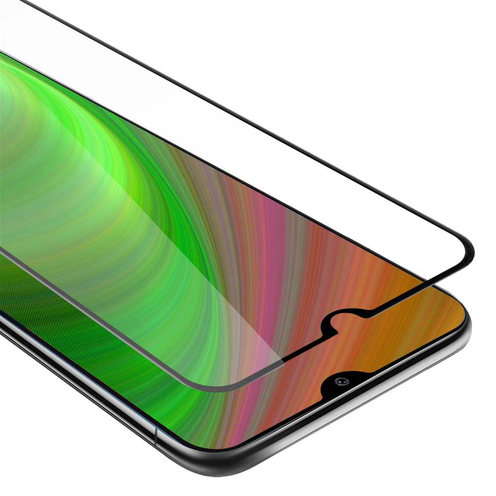 Primo piano di una protezione per lo schermo su un telefono. La protezione è trasparente, con una sovrapposizione per mostrare i colori dello schermo.
