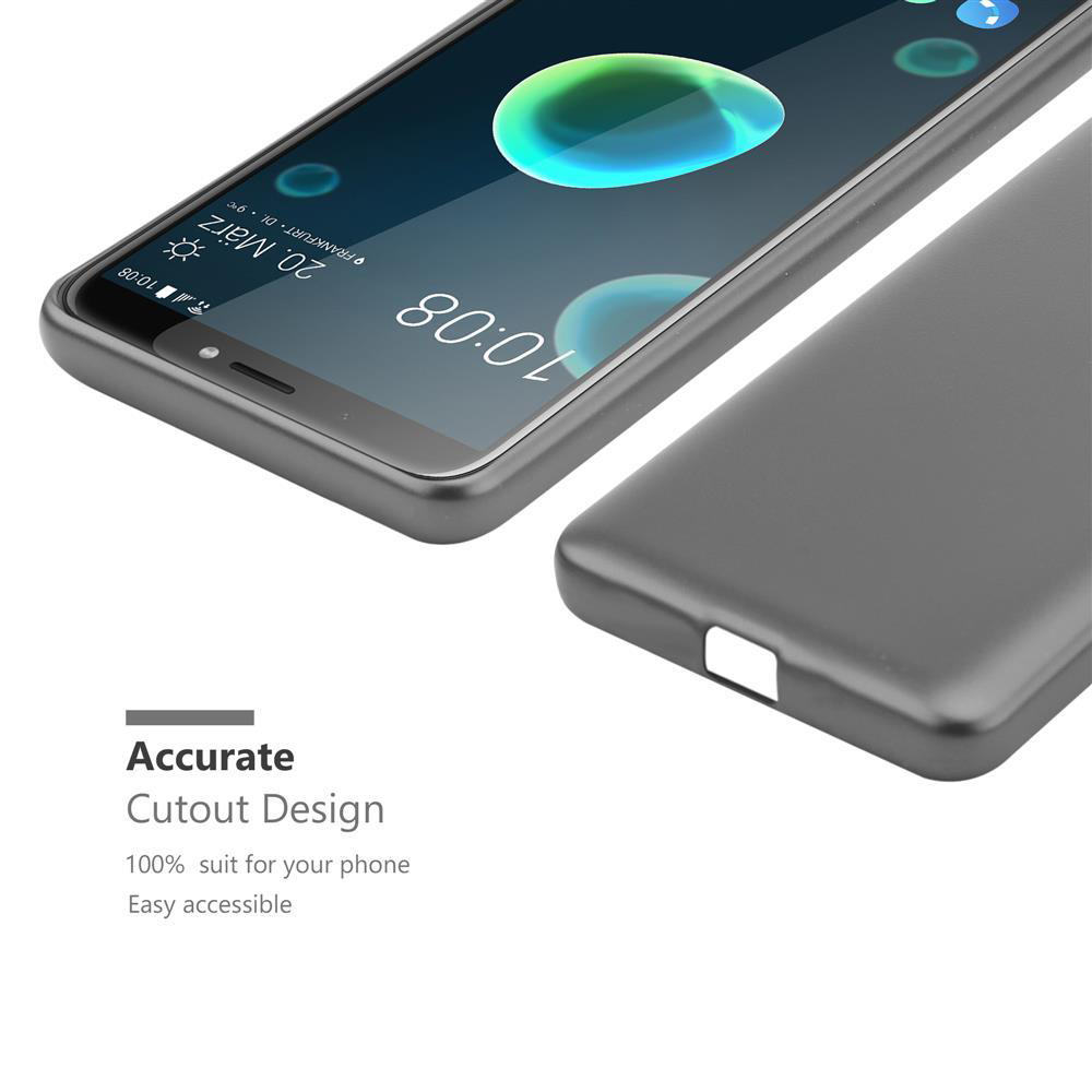 Telefon mit Displayschutz und Hülle. Zeigt Ausschnittdesign für einfachen Zugriff.
