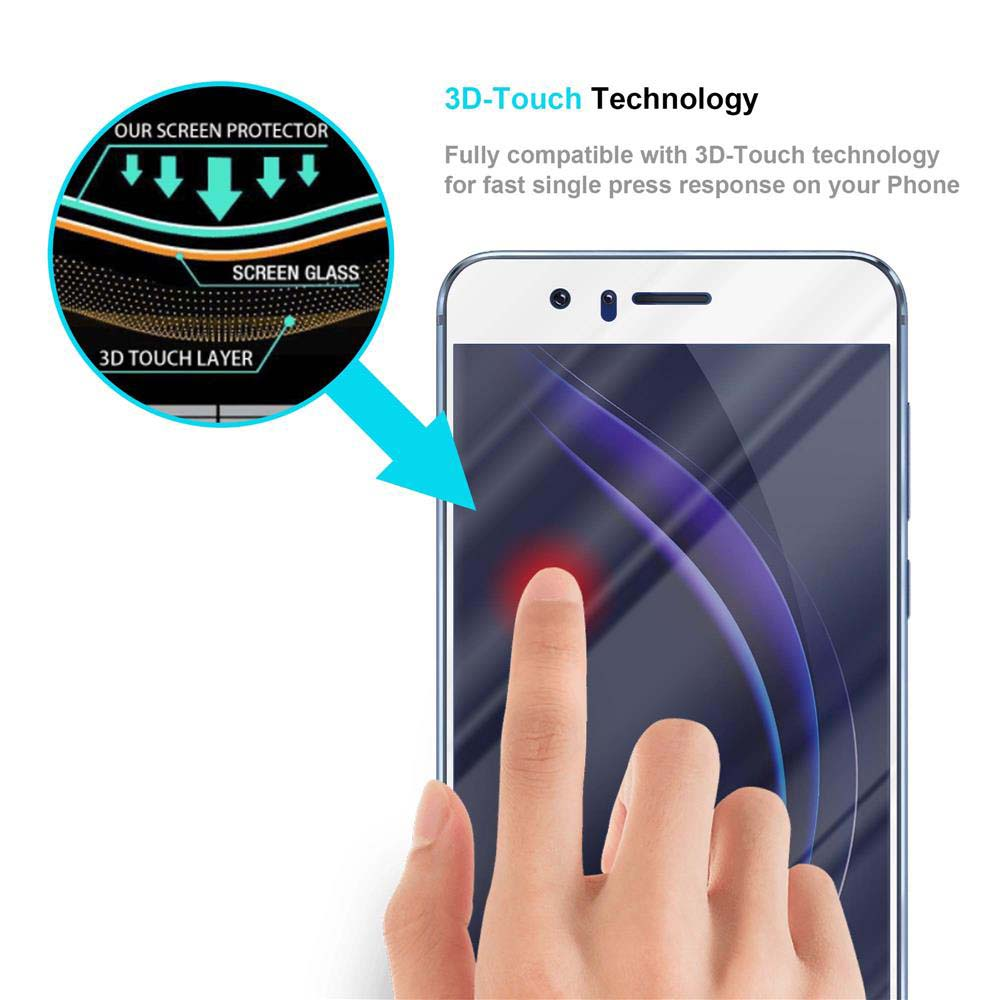 Schermo del telefono con un dito che tocca lo schermo. Il testo indica la tecnologia 3D-Touch.