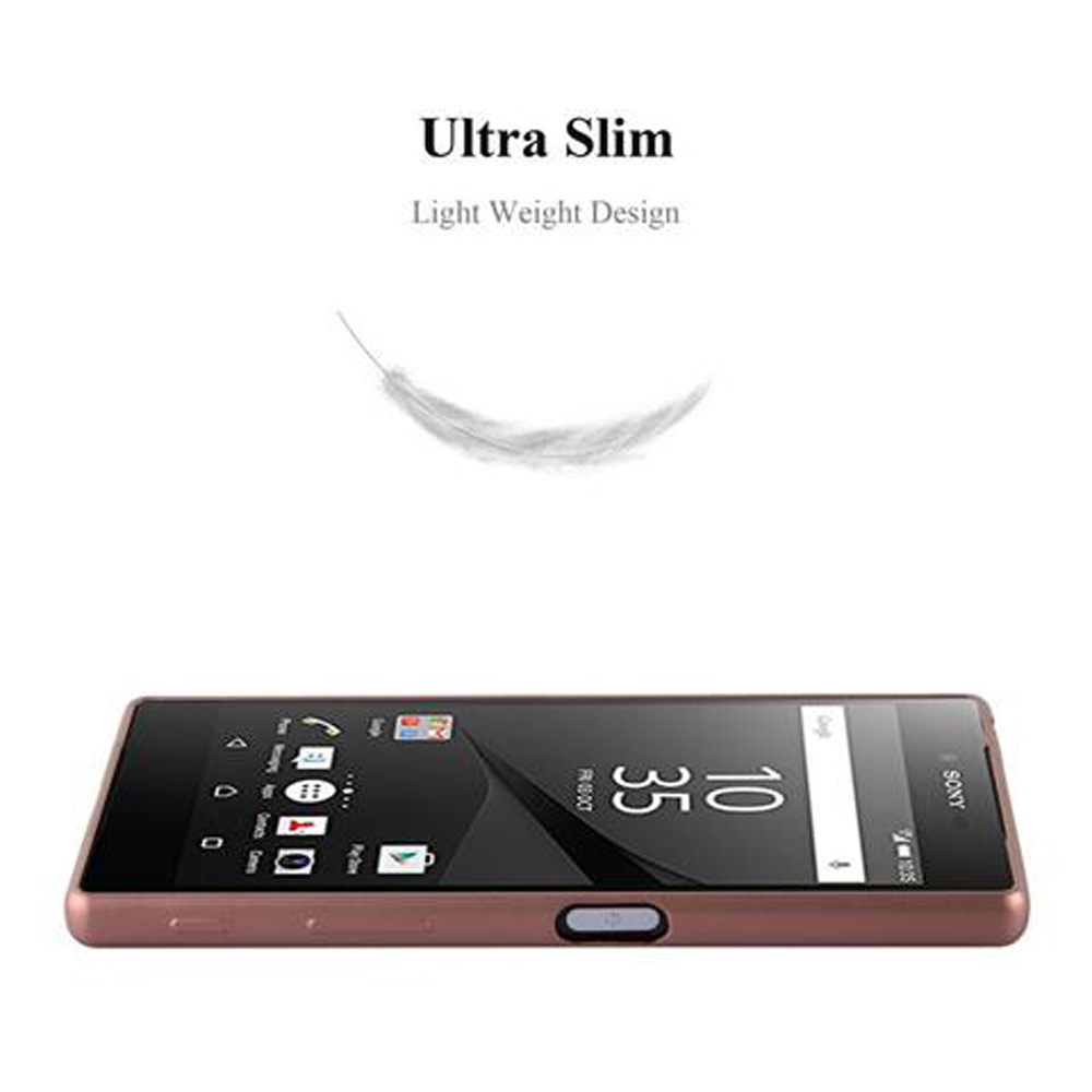 Uno smartphone con custodia su una superficie bianca. Testo: 'Ultra Slim' e 'Light Weight Design'.