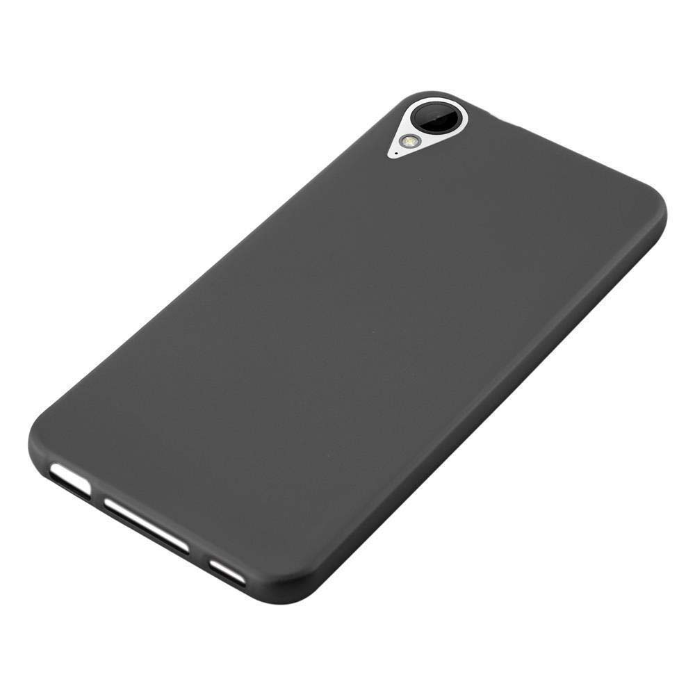 Funda de teléfono negra con borde redondeado.