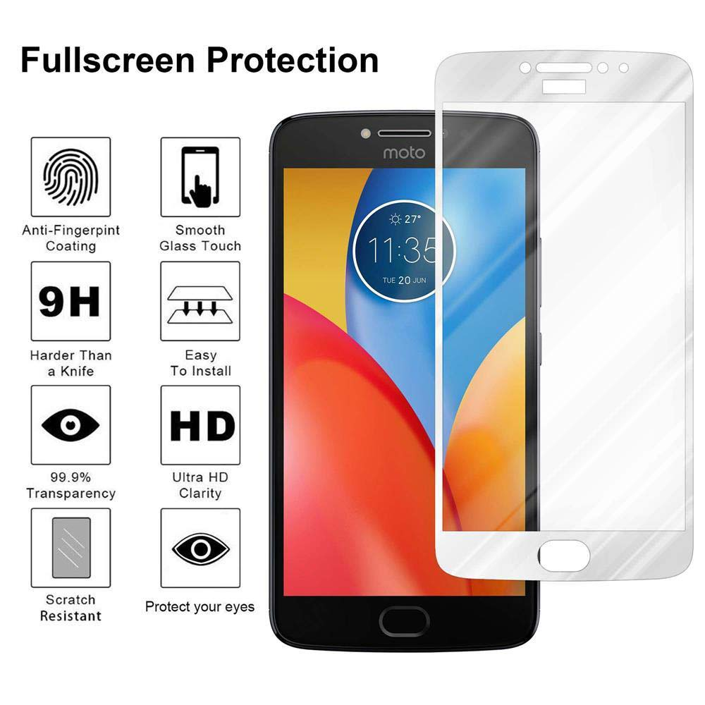 Proteggi schermo per telefono con icone delle funzioni, telefono e proteggi schermo. Testo: Protezione schermo intero, 9H e HD.