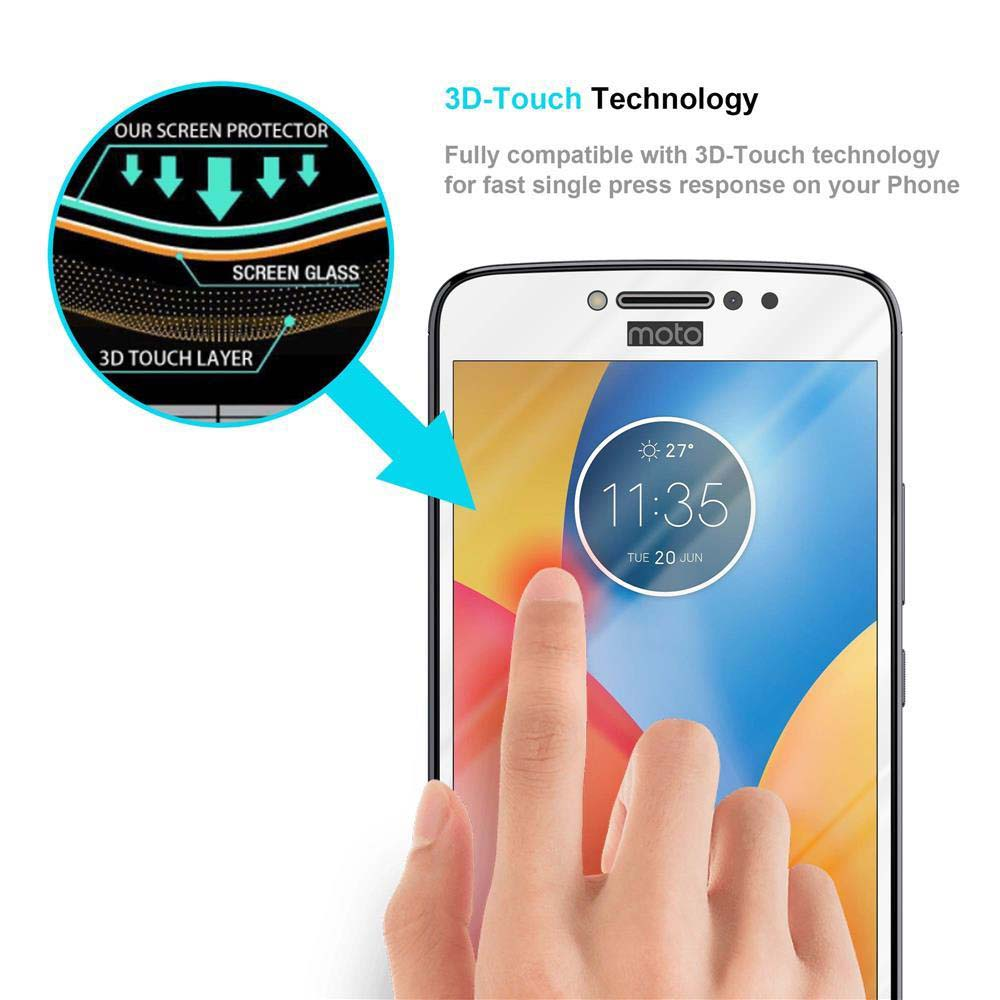Schermo del telefono con un dito che lo tocca. Mostra il livello touch 3D e il vetro dello schermo. L'ora è 11:35.